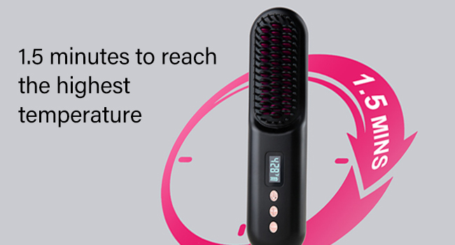 Cordless Hair Straightener Brush