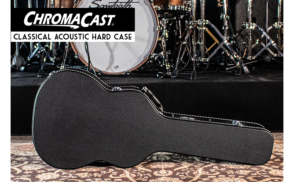 ChromaCast Acoustic Guitar Case (CCCHC) , Black