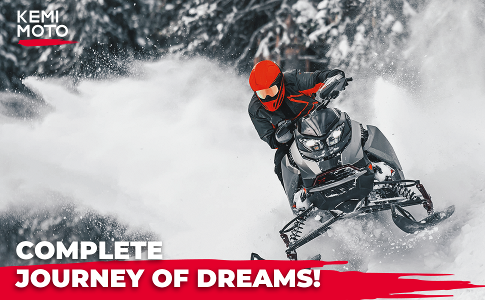 KEMIMOTO Snowmobile Handguards, Transparent Handlebar Guard