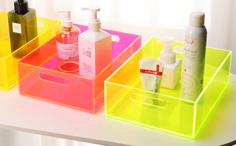 acrylic organizer bin