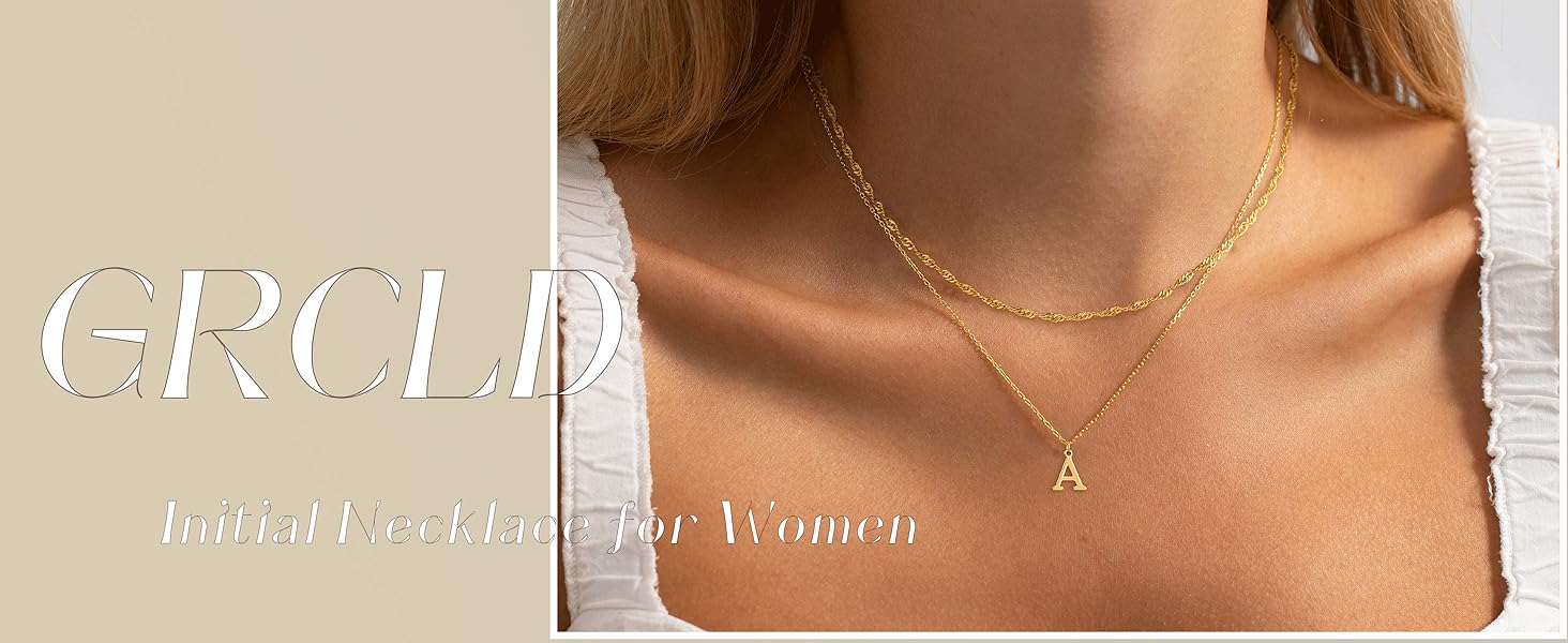 Initial Necklaces for Women