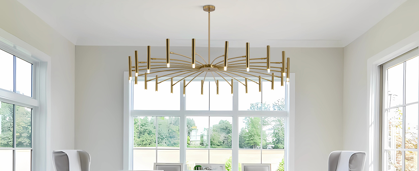 brass living room light fixture