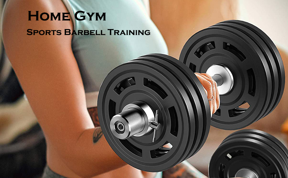 Maplople Dumbbell Handles 20 inch,Barbell Solid Dumbbell