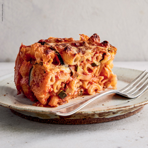 a slice of zucchini ziti