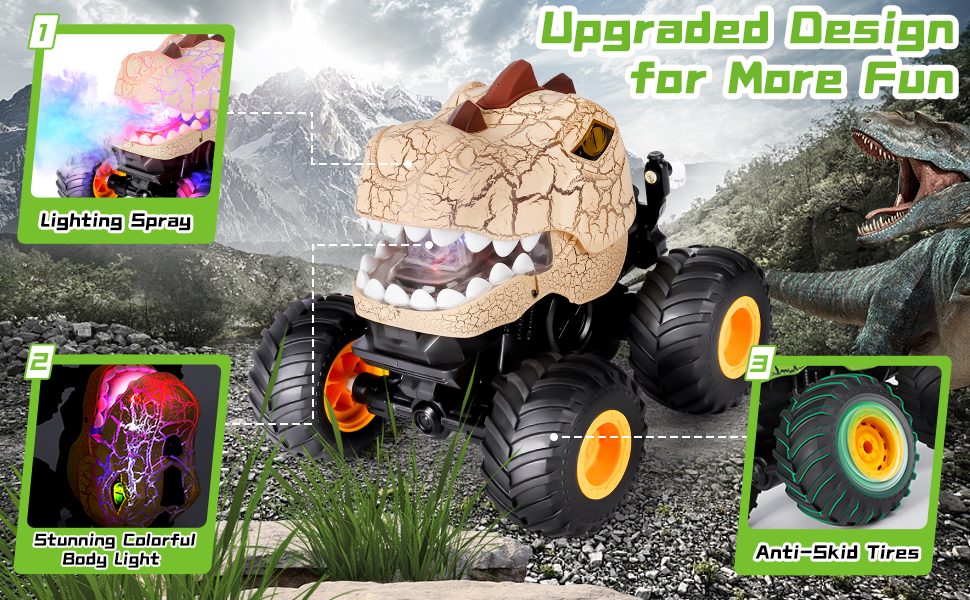 dinosaur toys for kids 5-7 remote dinosaur toys for kids 3-5 monster trucks for boy age 3-5