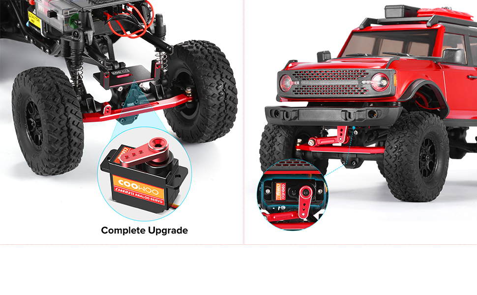 COOWOO RC Servo, Steering Servo with Servo Mount, Servo