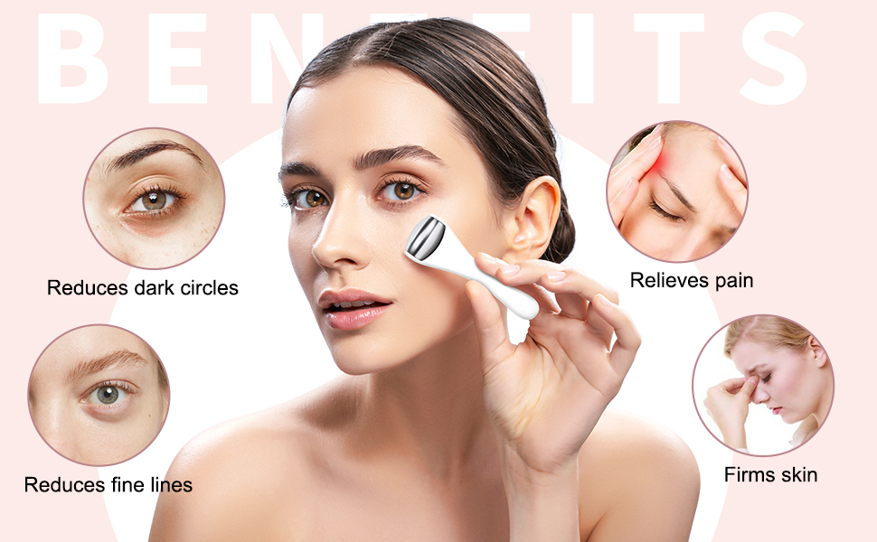 MAANGE Mini Eye & Face Rollers for Eye Massager, Stainless