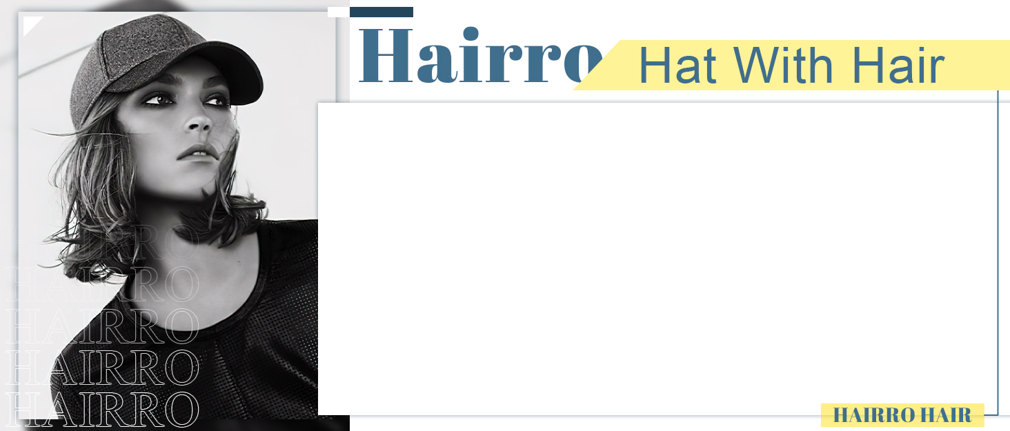 Hairro baseball hat with hair extensions