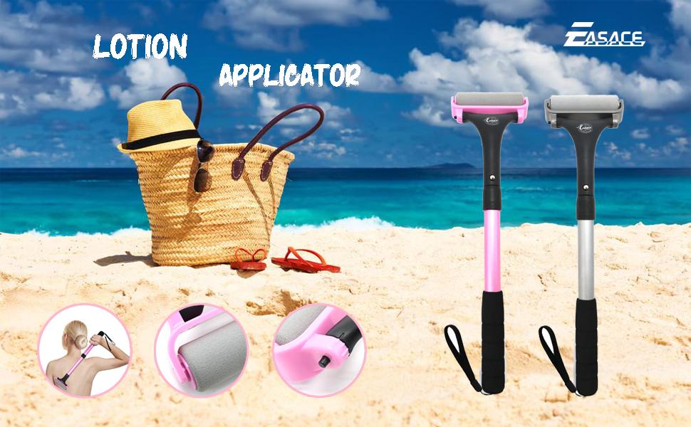 EASACE Lotion Applicator for Back & Body, Long Handle 21.5inch Adjustable Lotion