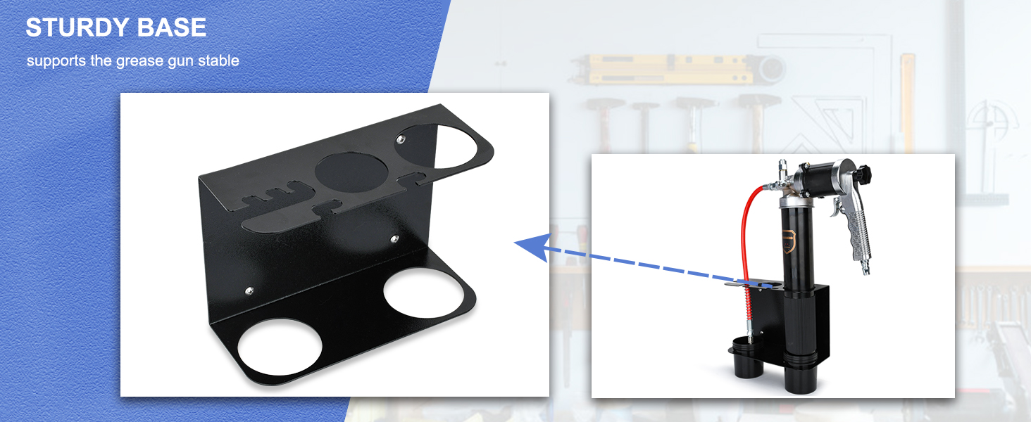 TOPOWN Grease Gun Holder Grease Gun Holder Wall Mount