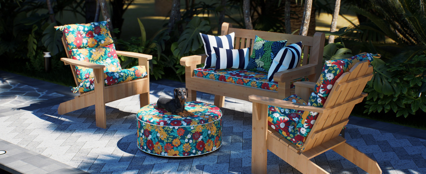 XIOMOO Bench Cushion 42 Inch, Patio Window Seat Cushions