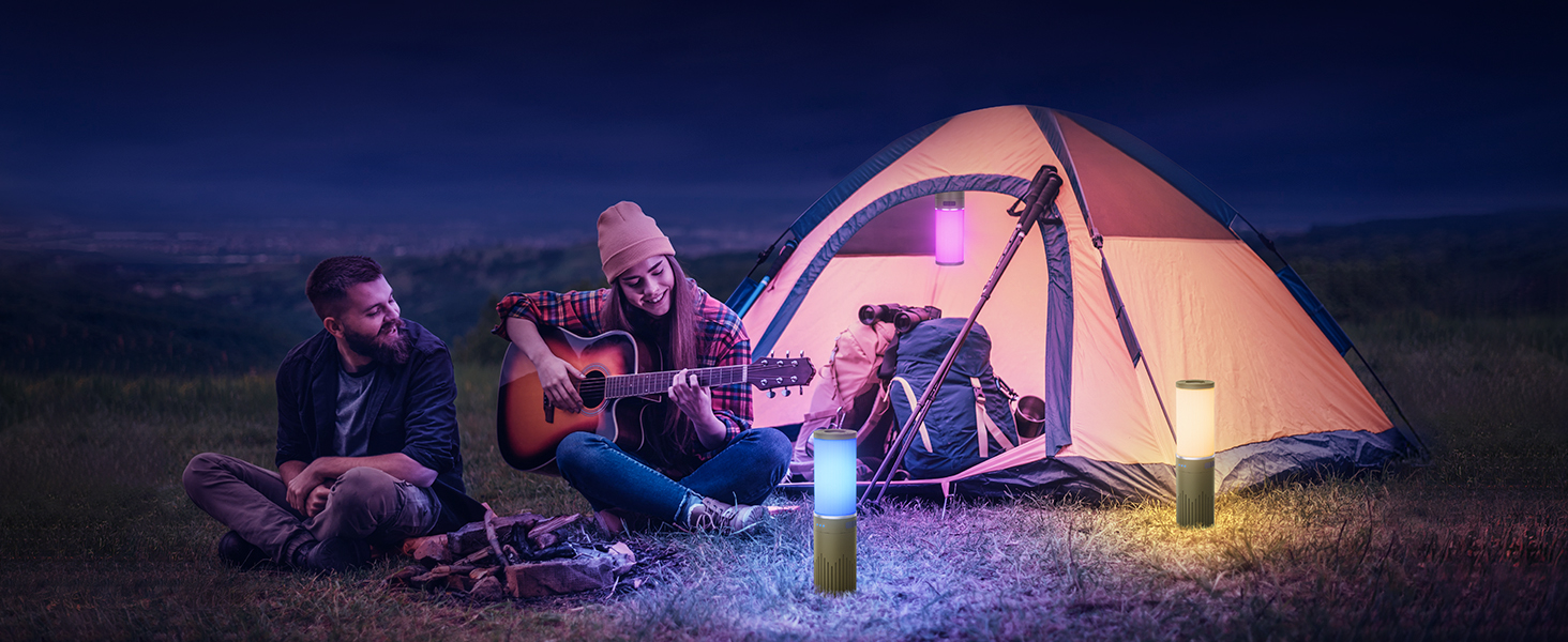 white/yellow/multicolor lights