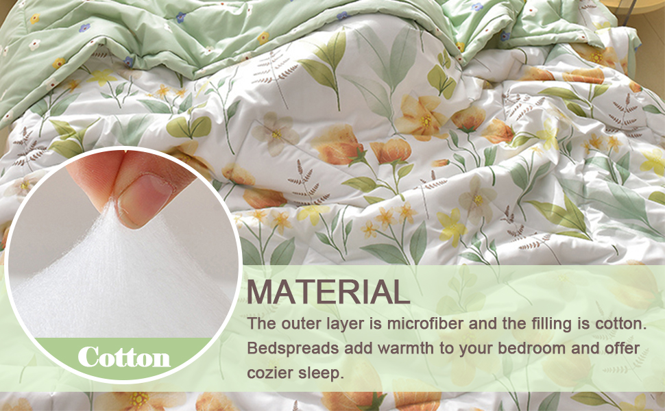 The outer layer is microfiber and the filling is cotton warmth 