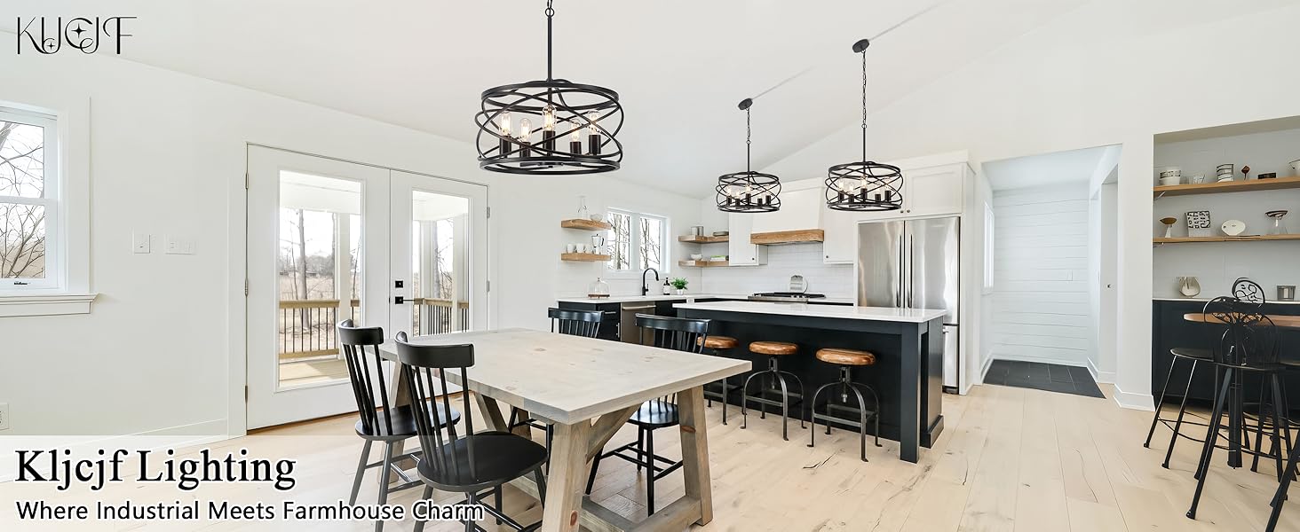 Black Farmhouse Chandelier