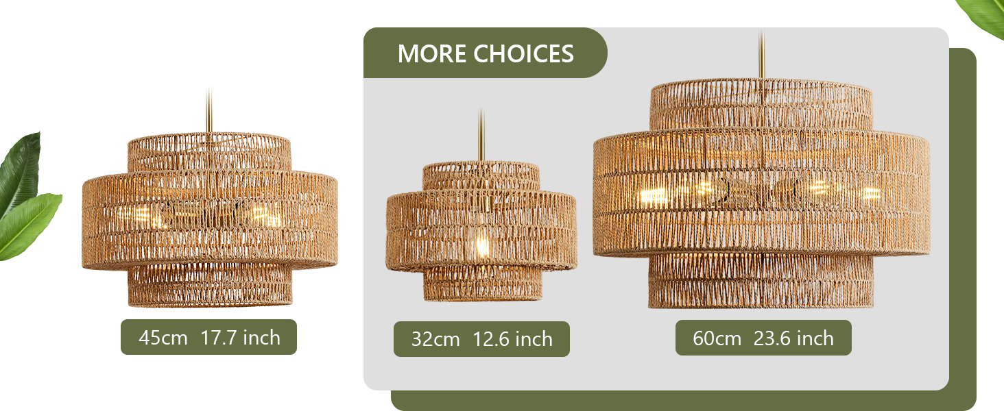 Hand Woven Pendant Light Fixture