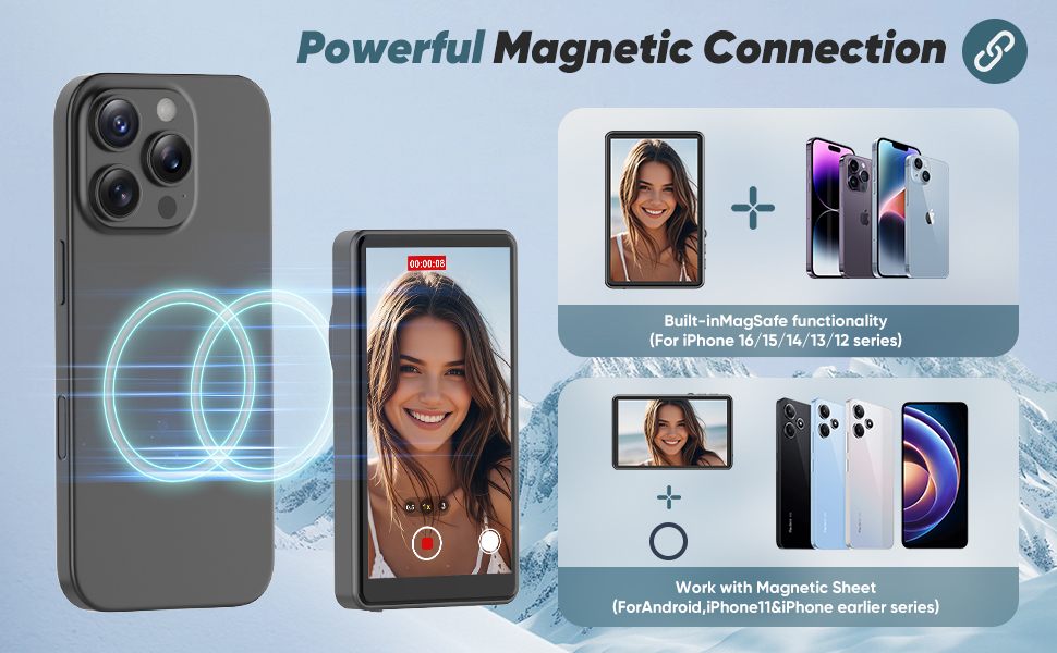 vlog selfie monitor screen iphone
