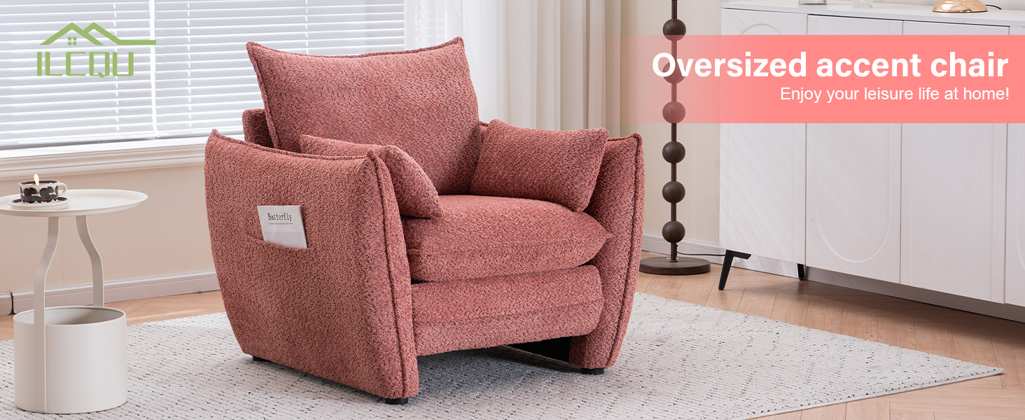 pink accent chair