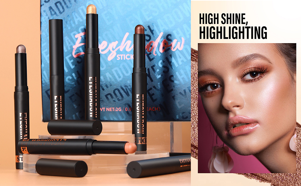 8 PCS Cream Eyeshadow Stick