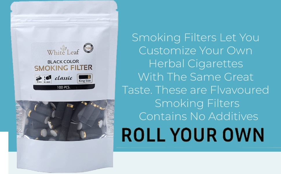 White Leaf Frutta Flavoured Smoking Filter for Cigarettes Slim Long