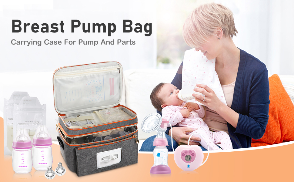 Wearable Breast Pump Bag, Breastfeeding Pump Bag