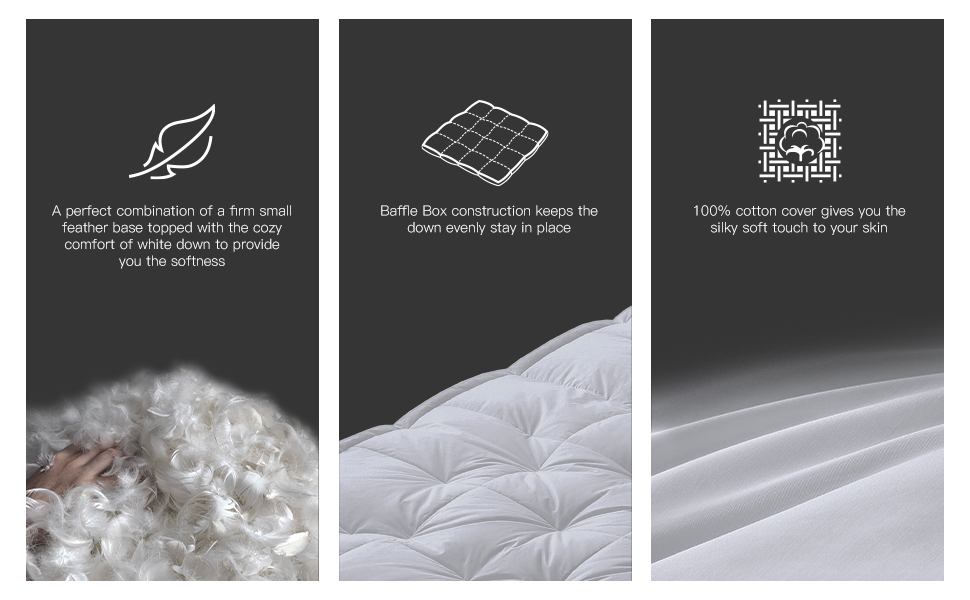 Hotel Grand Luxury 5 inch Down Pillowtop Featherbed King