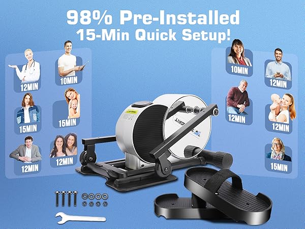 Amazon.com : YOUNGFIT Under Desk Elliptical, Ellipse Leg