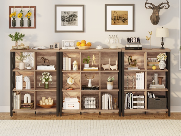 Amazon.com: FATORRI 9 Cube Storage Bookshelf, 4 Shelf Book