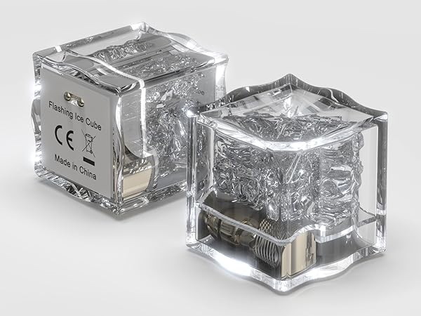 ICE CUBE❗️ Amazon.com: Skylar Water-Activated LED Ice Cubes, 4-Pack