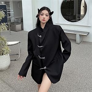 Amazon | [ShuMing] 長袖 レディース 立ち襟 テーラード