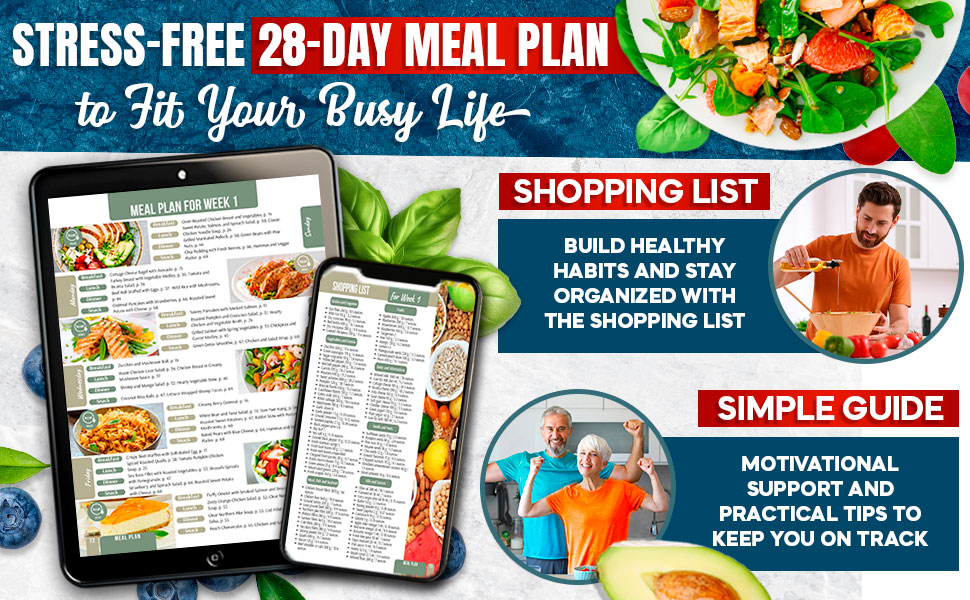 A structured heart healthy meal prep guide with smart shopping lists