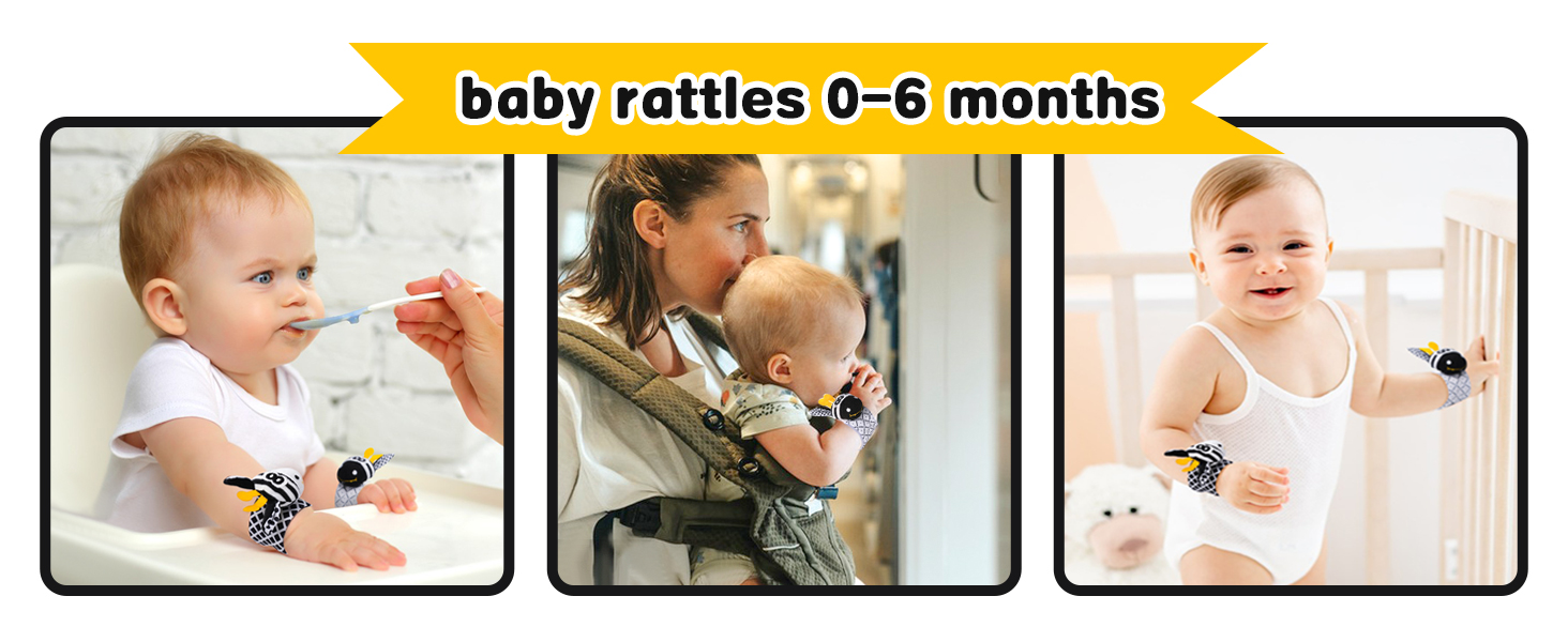 wrist rattles for babies 0-6 months
