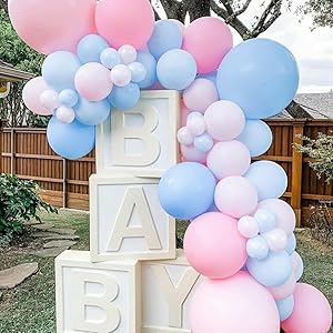 gender reveal balloon set gender reveal balloon arch gender reveal balloon garland kit 