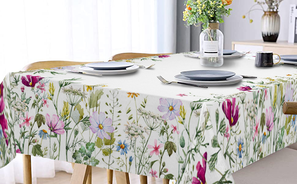 Amazon.com: Floral Tablecloth Square 54