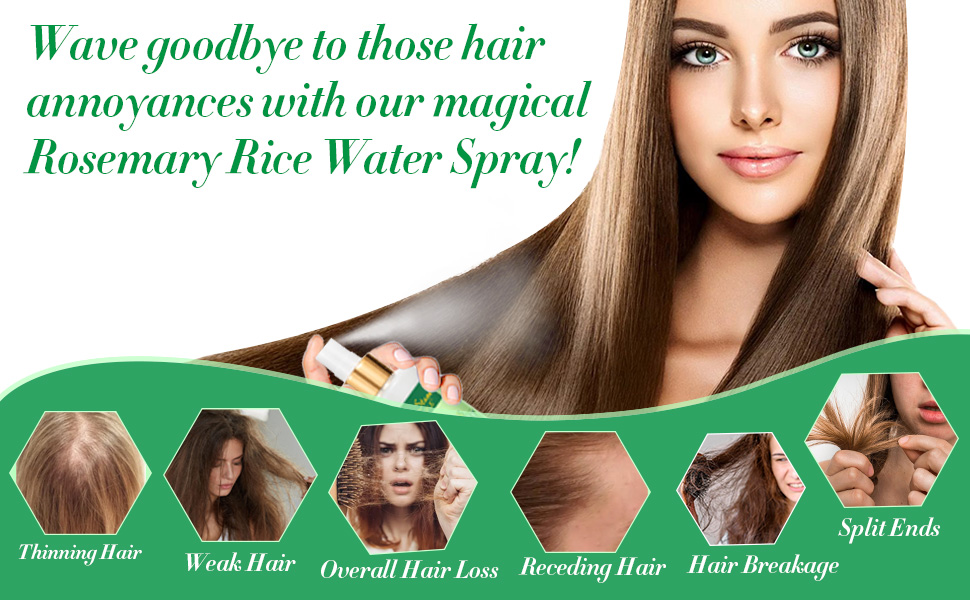 rosemary rice water spray for hair