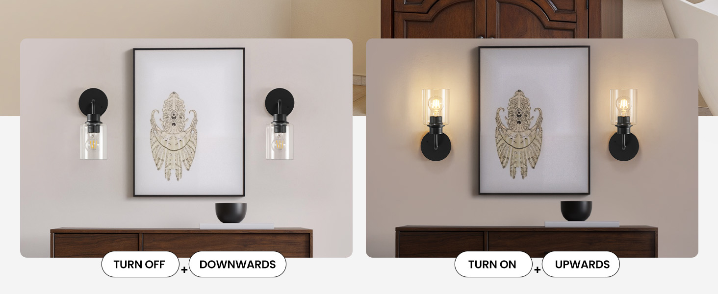 black bathroom light fixture