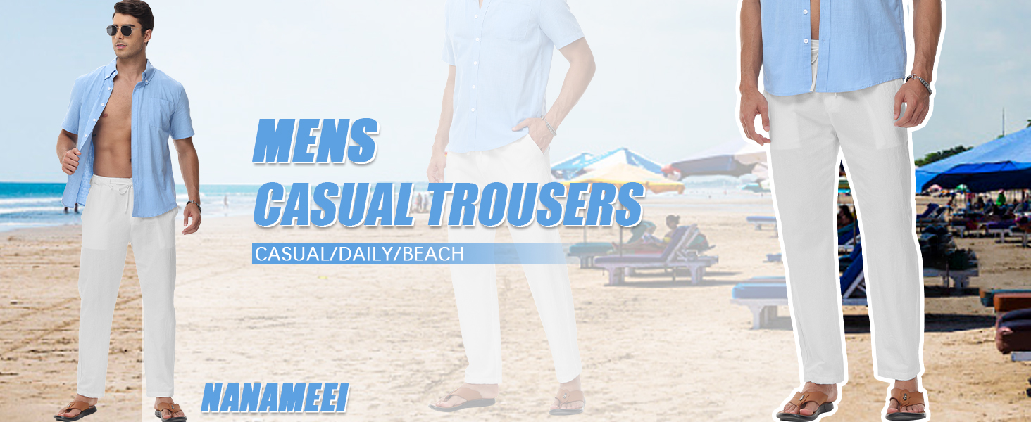 mens linen trousers