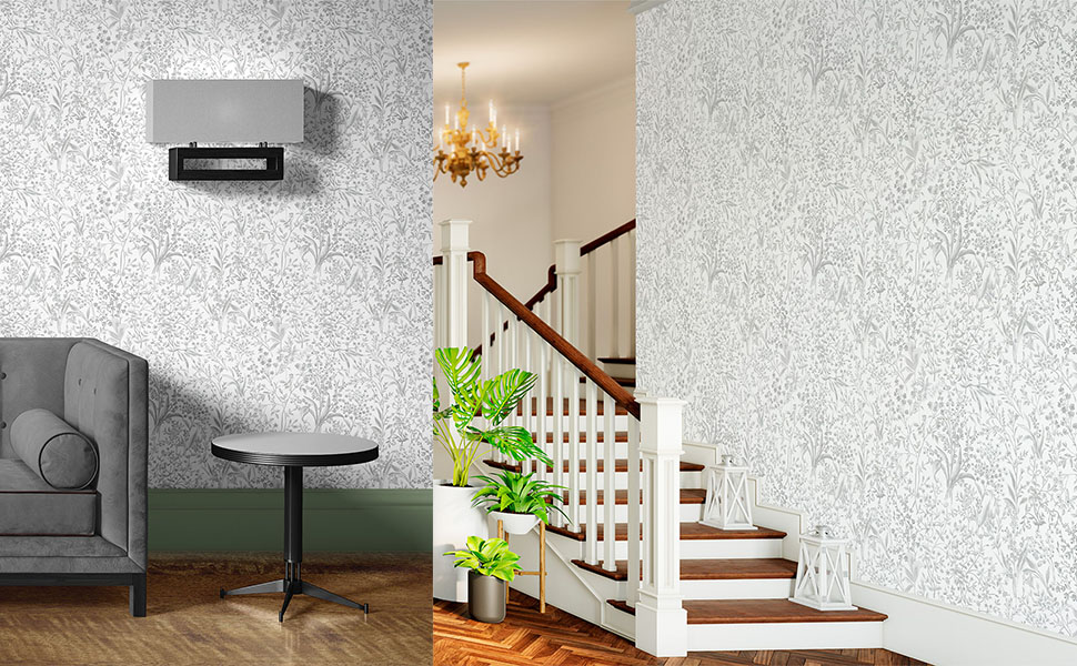 GaliGali Peel and Stick Wallpaper, Floral Boho Leaf Contact Paper, Self