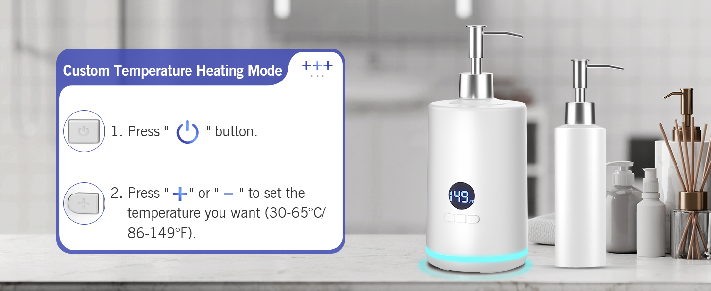 Body Lotion Warmer Dispenser Heated Mach