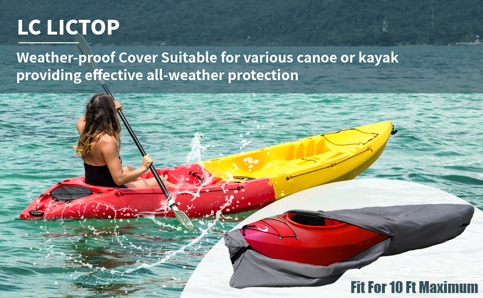 kayak cover 10 ft canoe cover waterproof dustproof weather protection