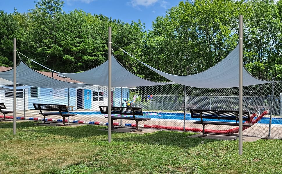 shade sail poles