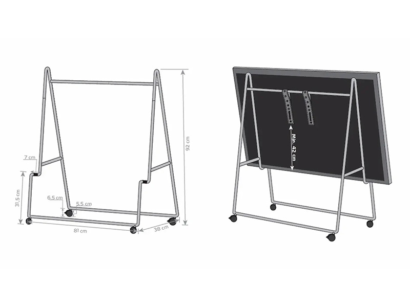 Amazon.com: EVA SOLO – Carry TV Stand 34.3x14.2x13.8 in