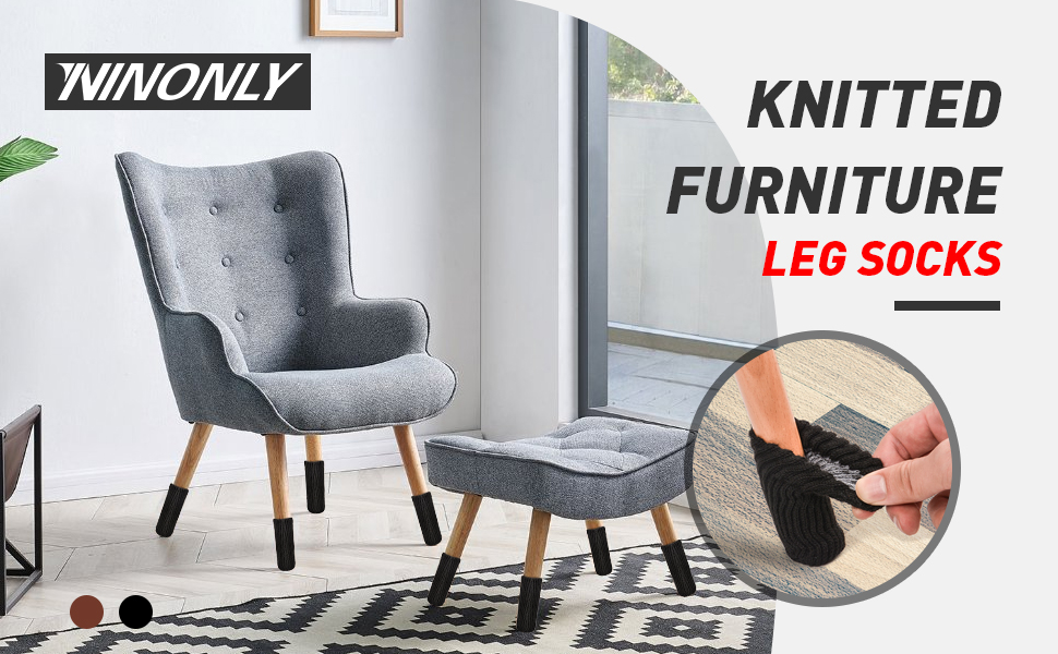 40Pcs Chair Leg Socks Chair Leg Protectors for Hardwood Floors High