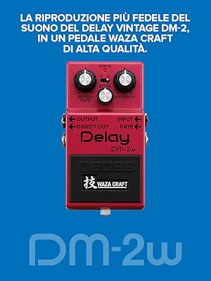 Delay BOSS DM-2W | Effetto a Pedale per Chitarra Waza Craft