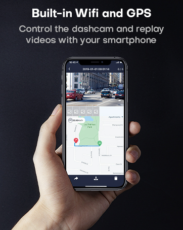 dash cam front and inside D60