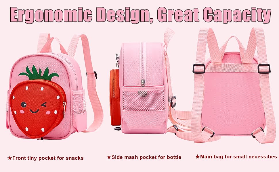 Toddler Backpack with Leash, Accmor 4 in 1 Kids Mini