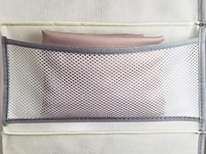 hanging shoe organizer 8-shelf beige
