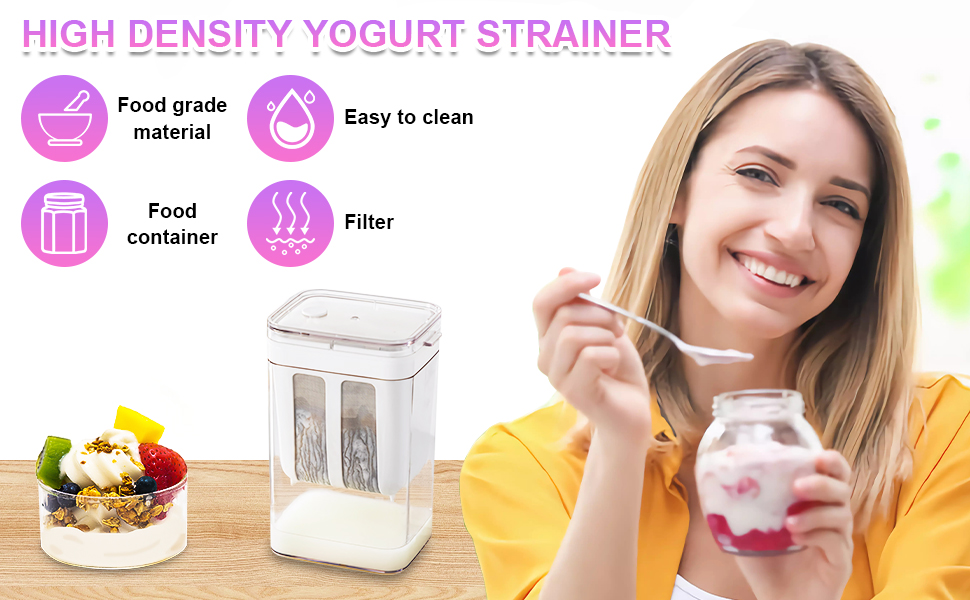 Mesen Yogurt Strainer, 1100ml Reusable Fine Mesh Yogurt Strainer