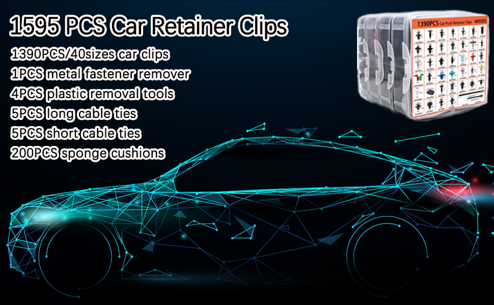 automotive clips and fasteners car retainer clips bumper clips