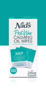 Nads post wax calming oil wipes Clearance