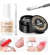 Beetles Solid Nail Glue Gel with 20ml Nail Glue Remover Set, 15g Solid Gel Nail Glue for Press On...